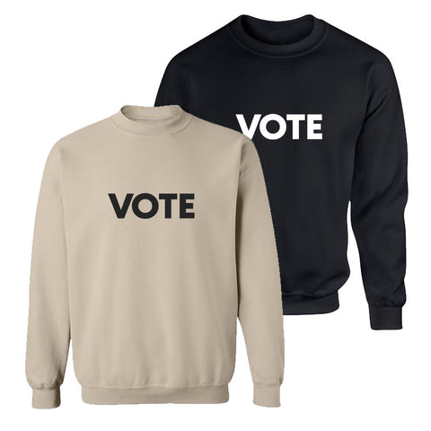 Vote Cotton Crewneck Sweatshirt