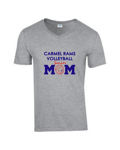 Carmel Volleyball Senior Mom V Neck